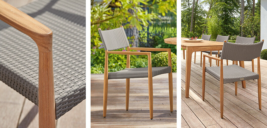 Hochwertige Gartenstühle aus Teak, Edelstahl, Aluminium Garpa