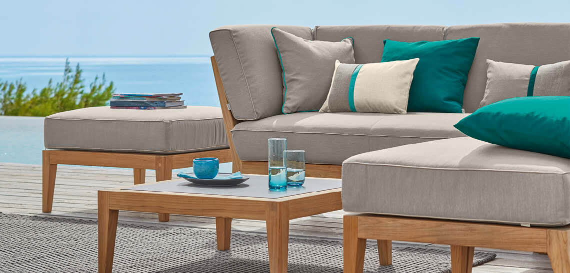 Loungemöbel aus Geflecht, Edelstahl, Aluminium - Garpa