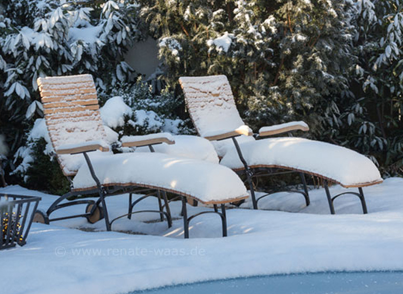 Gartenliegen Pflegetipps für den Winter