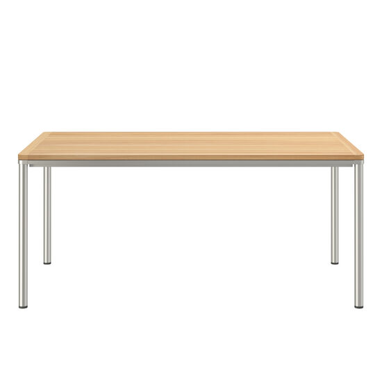 Portland Tisch Edelstahl 165 x 90 Tischplatte Teak