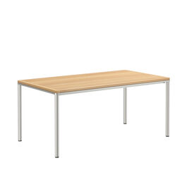 Portland Tisch Edelstahl 165 x 90 Tischplatte Teak