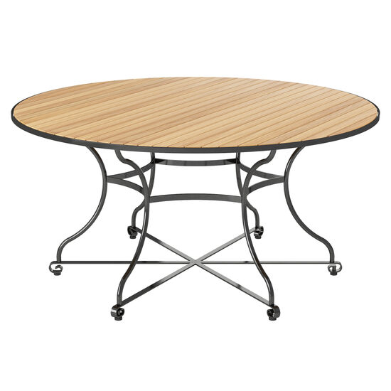 Fontenay Tisch rund 150, Teakleisten