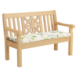 Set Sitzkissen Bank 120 Summerfield / Hestercombe Dessin "Hortensia Blau" (2 Stück im Set)