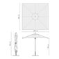 Calabria Sommerdach 3,00 x 3,00 m quadratisch, Elfenbein