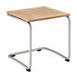 Bolero Beistelltisch Edelstahl 55 x 55 Teak