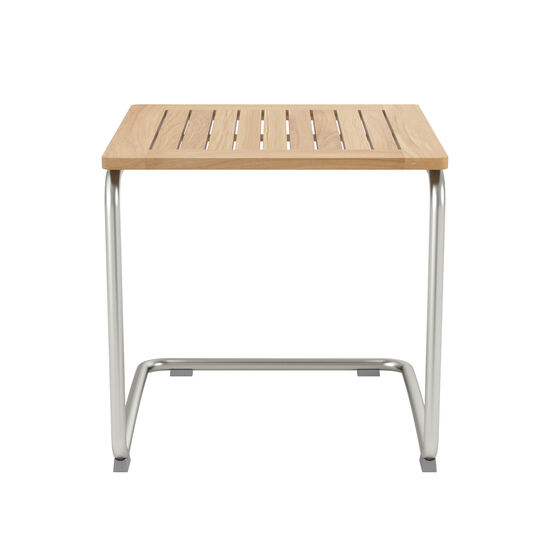 Bolero Beistelltisch Edelstahl 55 x 55 Teak