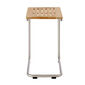 Bolero Beistelltisch Edelstahl 55 x 37 Teak