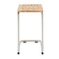 Bolero Beistelltisch Edelstahl 55 x 37 Teak