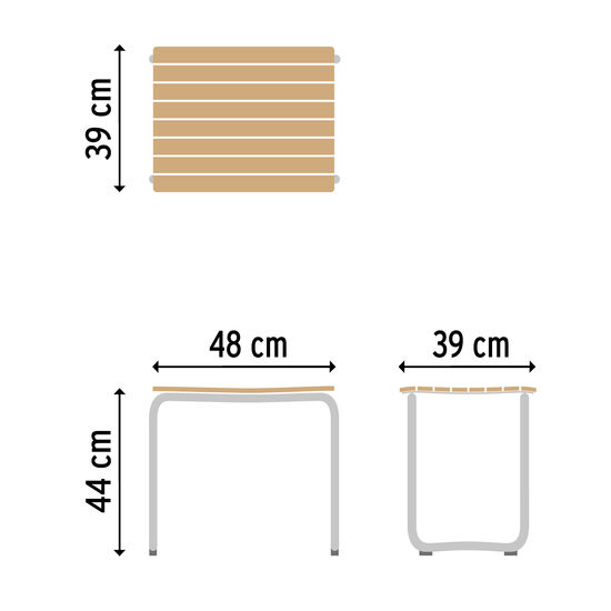 Bolero Hocker Teak