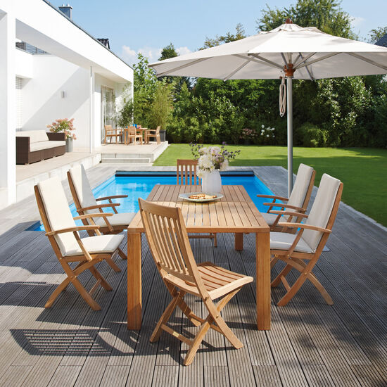 Square Tisch 180 x 100 Teak