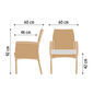 Loom Globe Dining Armchair Pebble Grey