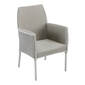 Loom Globe Dining Armchair Pebble Grey