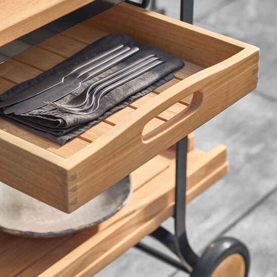 Fontenay Tablett Barwagen Teak
