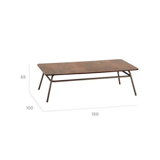 Casablanca Tisch 150 x 100 Patina Graubraun