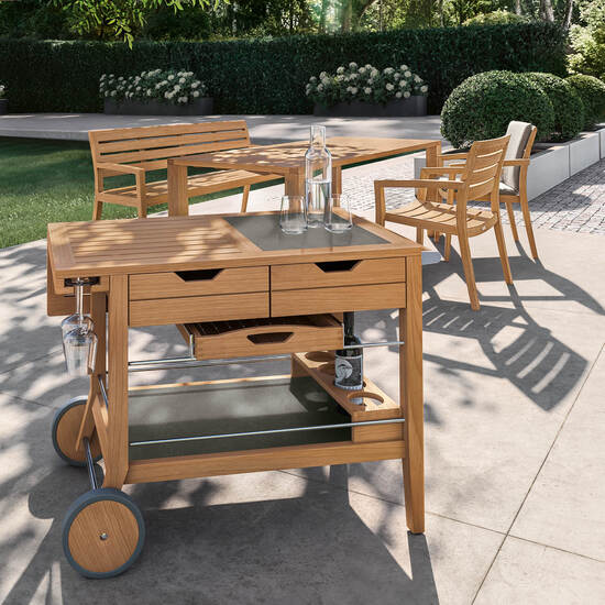 Valencia Bank 165 Teak