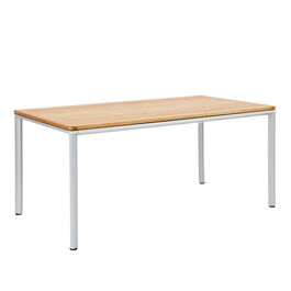 Portland Tisch Aluminium 165 x 90 Tischplatte Teak