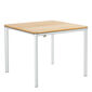Portland Aluminium Ausziehtisch 90-140 x 90 Teak