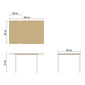 Portland Aluminium Ausziehtisch 90-140 x 90 Teak
