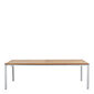 Portland Ausziehtisch Aluminium 240-300 x 100 Tischplatte Teak