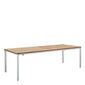 Portland Ausziehtisch Aluminium 240-300 x 100 Tischplatte Teak