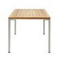Portland Ausziehtisch Edelstahl 165-225 x 90 Tischplatte Teak
