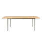 Portland Ausziehtisch Edelstahl 165-225 x 90 Tischplatte Teak