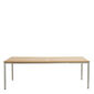 Portland Ausziehtisch Edelstahl 240-300 x 100 Tischplatte Teak