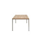 Portland Tisch Edelstahl 220 x 100 Tischplatte Teak