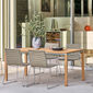 Portland Ausziehtisch Teak 165-225 x 90