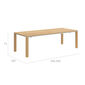 Portland Ausziehtisch Teak 240-300 x 100