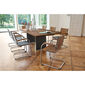Jive Freischwinger Nussbaum stapelbar