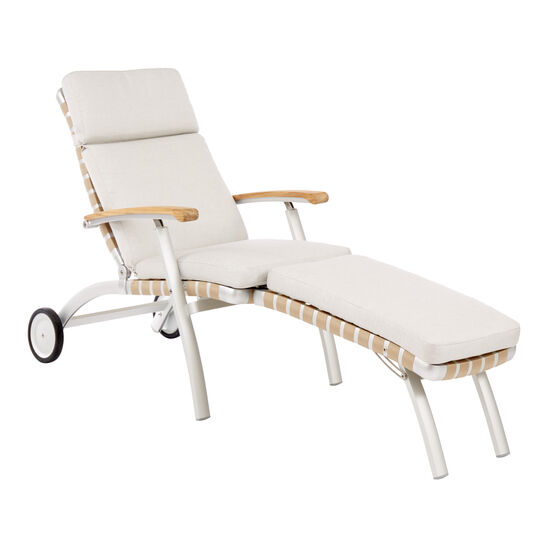 Auflage United States Deck Chair mit verlängerter Fußstütze, Dessin "Crystal"