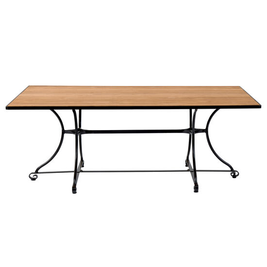 Fontenay Lounge Tisch eckig 160 x 85, Tischplatte Teak