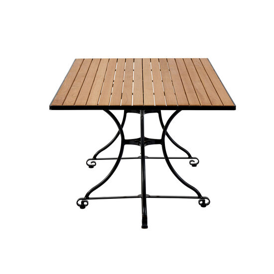 Fontenay Lounge Tisch eckig 160 x 85, Tischplatte Teak