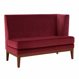 Hyde Dining Sofa Carmine Armlehne links