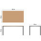 Portland Tisch Graphit 165 x 90 Tischplatte Teak