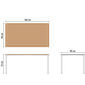 Portland Tisch Weiß 165 x 90 Tischplatte Teak