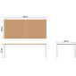 Portland Tisch Weiß 220 x 100 Tischplatte Teak