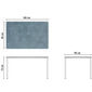 Portland Tisch Weiß 140 x 90 Tischplatte Kunstharz Stone