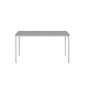 Portland Tisch Weiß 140 x 90 Tischplatte Kunstharz Stone