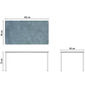 Portland Tisch Weiß 165 x 90 Tischplatte Kunstharz Stone