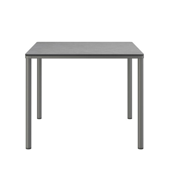 Portland Tisch Graphit  90 x 90 Tischplatte Kunstharz Shade