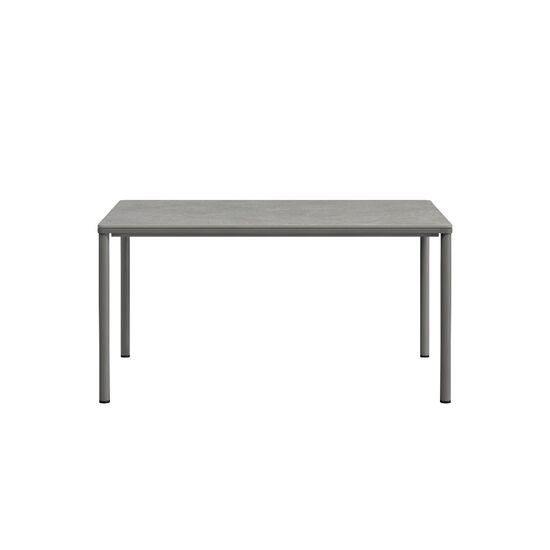 Portland Tisch Graphit 140 x 90 Tischplatte Kunstharz Stone