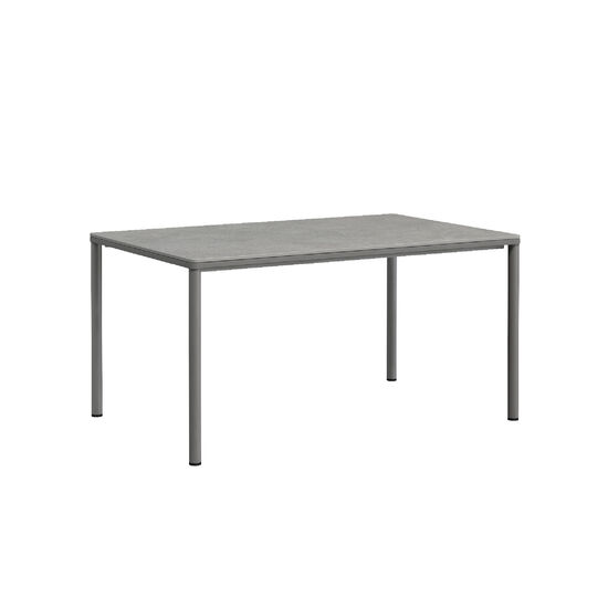 Portland Tisch Graphit 140 x 90 Tischplatte Kunstharz Stone