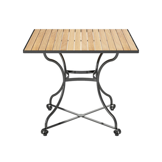 Fontenay Tisch  quadratisch 85 x 85, Teakleisten