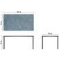 Portland Tisch Graphit 165 x 90 Tischplatte Kunstharz Stone