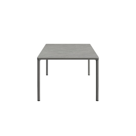 Portland Tisch Graphit 220 x 100 Tischplatte Kunstharz Stone