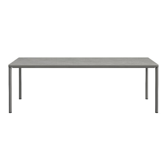 Portland Tisch Graphit 220 x 100 Tischplatte Kunstharz Stone