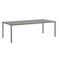 Portland Tisch Graphit 220 x 100 Tischplatte Kunstharz Stone