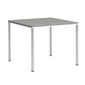 Portland Tisch Edelstahl 90 x 90 Tischplatte Kunstharz Stone